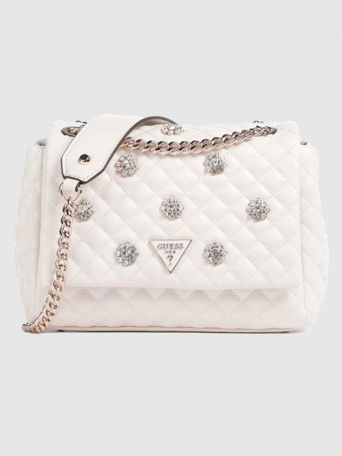 Bolsos de Hombro Mujer Blanco Guess