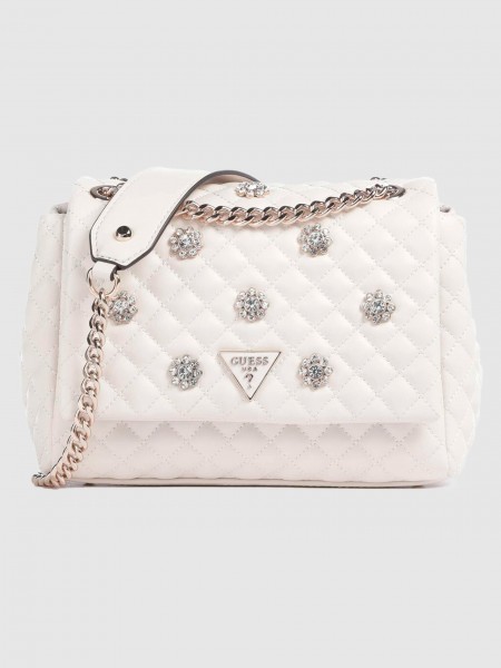 Bolsos de Hombro Mujer Blanco Guess