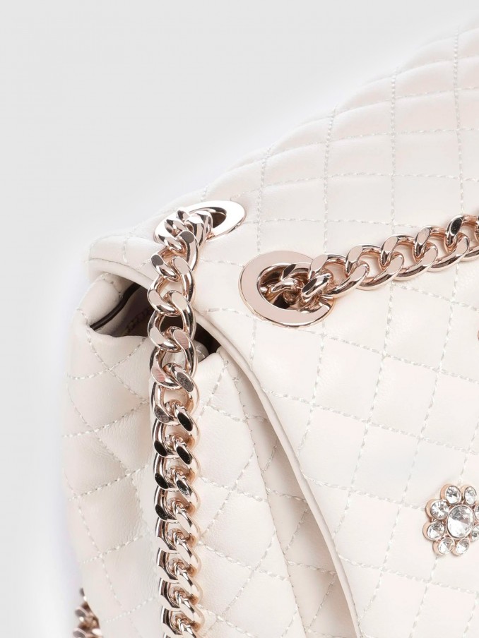 Bolsos de Hombro Mujer Blanco Guess