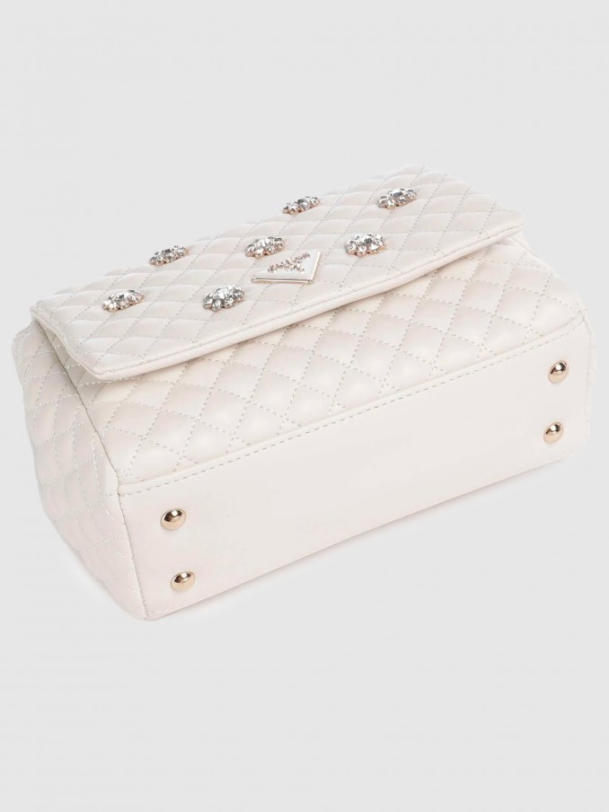 Bolsos de Hombro Mujer Blanco Guess