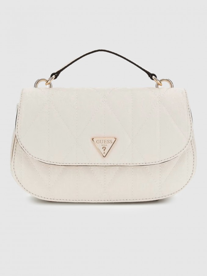 Bolso Mujer Crema Guess