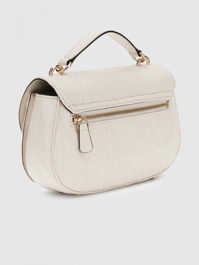 Bolso Mujer Crema Guess