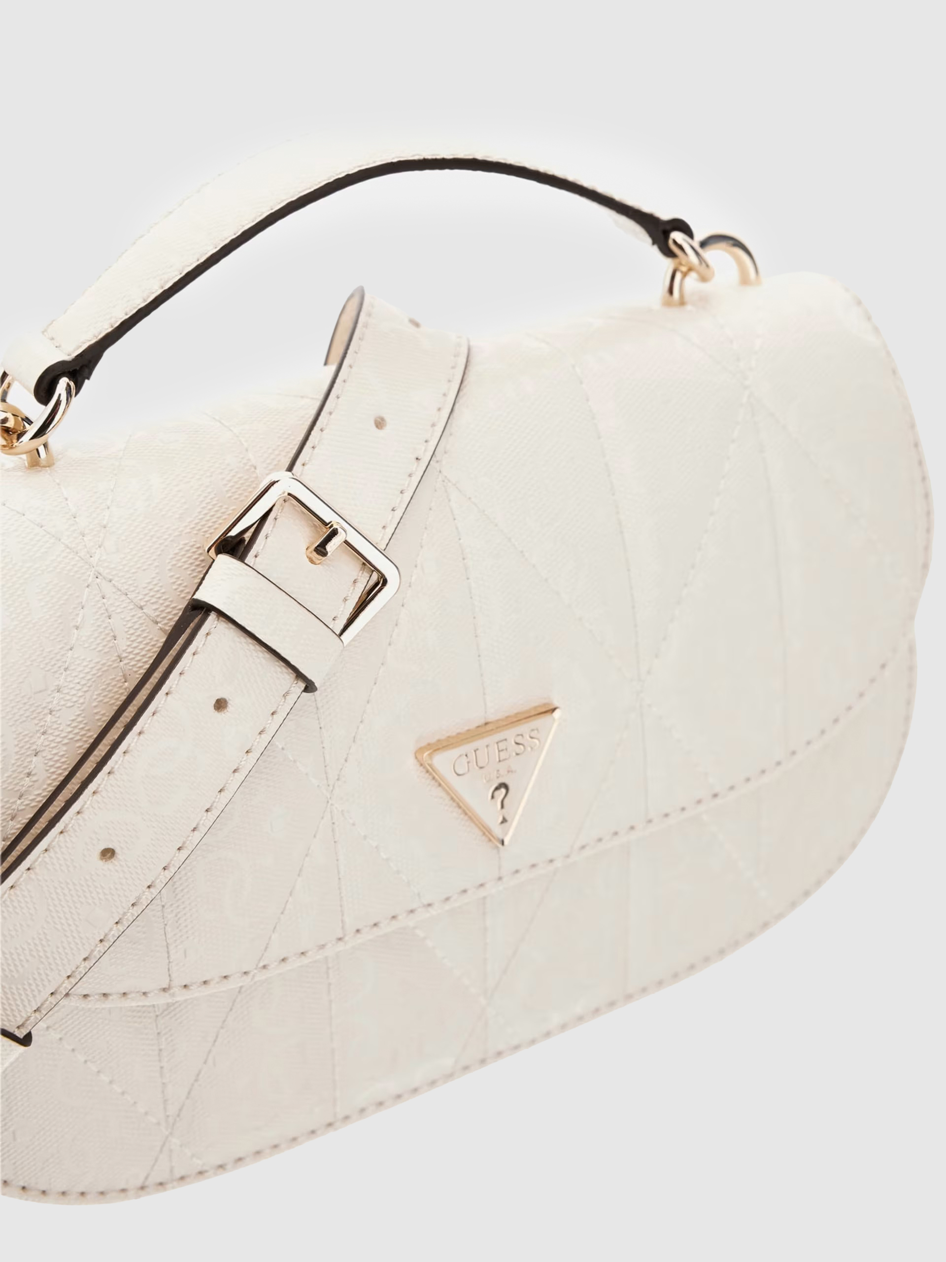 Handbag Woman Cream Guess