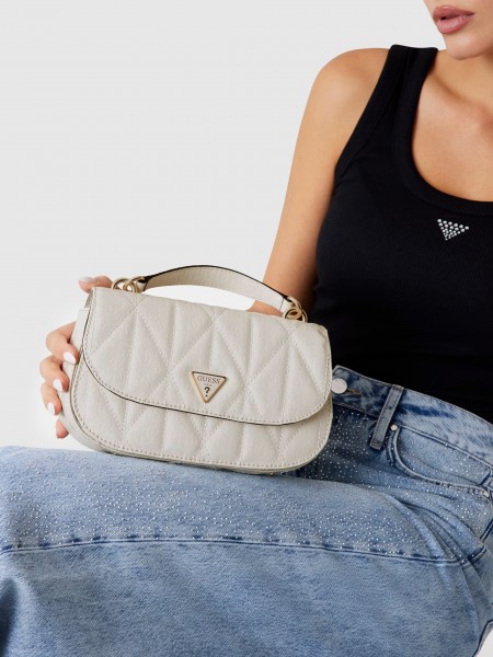 Bolso Mujer Crema Guess Bolso Mujer Crema Guess