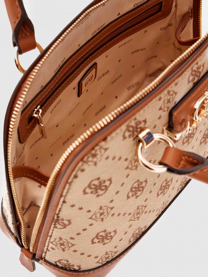 Handbag Woman Camel Guess