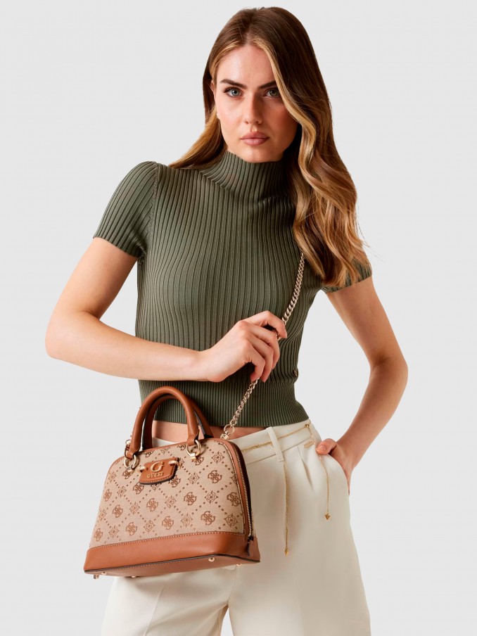 Handbag Woman Camel Guess