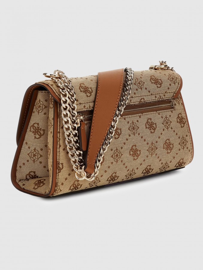 Bolsos de Hombro Mujer Camello Guess