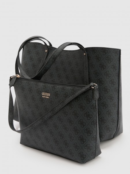 Tote Bags Woman Black Guess