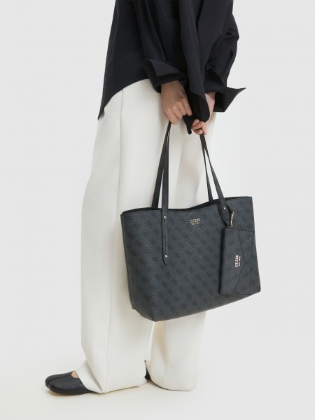 Tote Bags Woman Black Guess