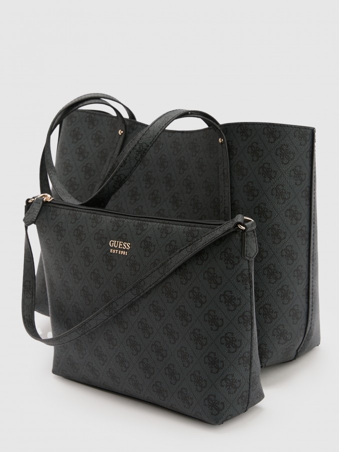 Tote Bags Woman Black Guess
