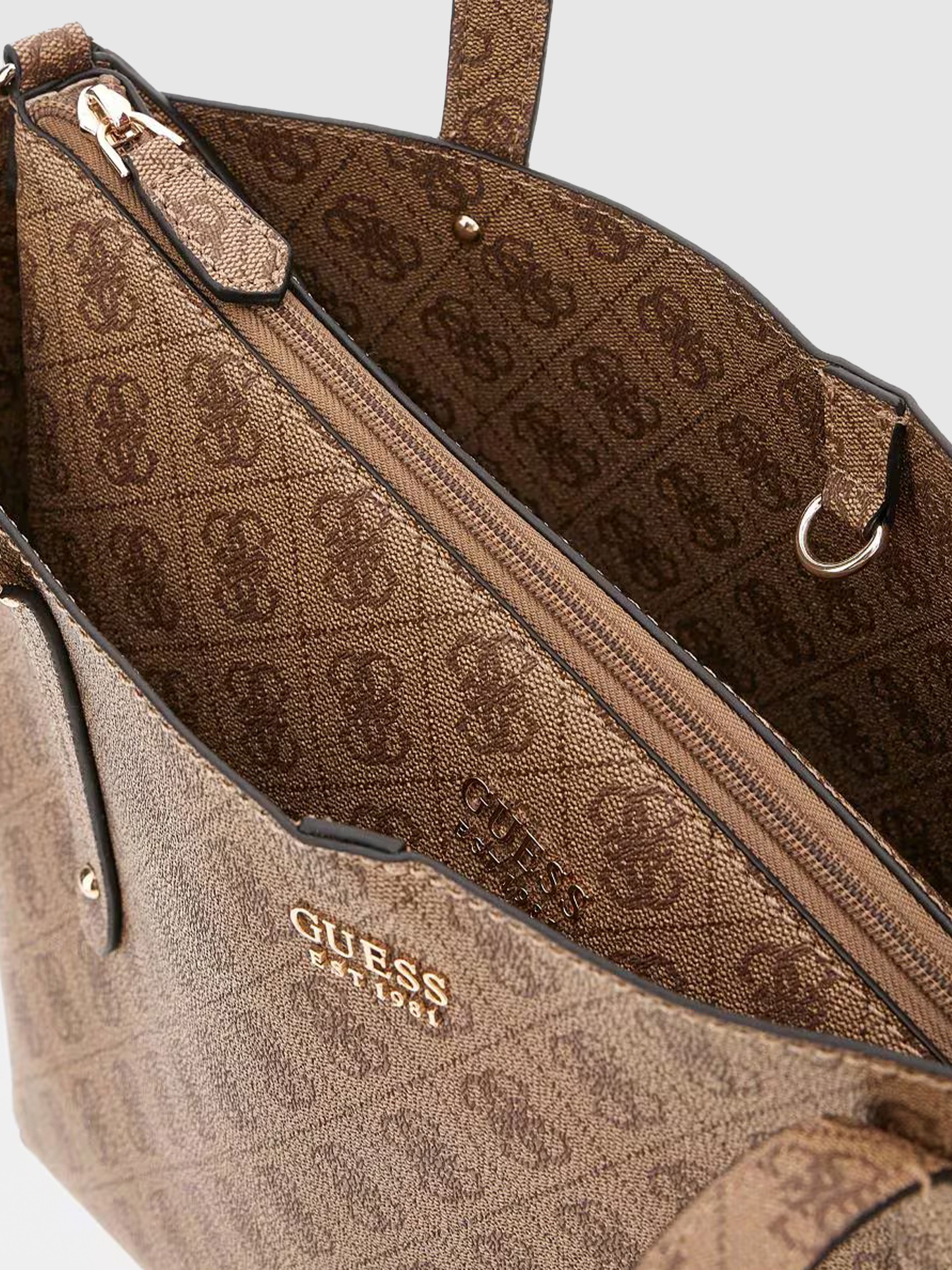 Bolsos de Mano Mujer Beige Guess