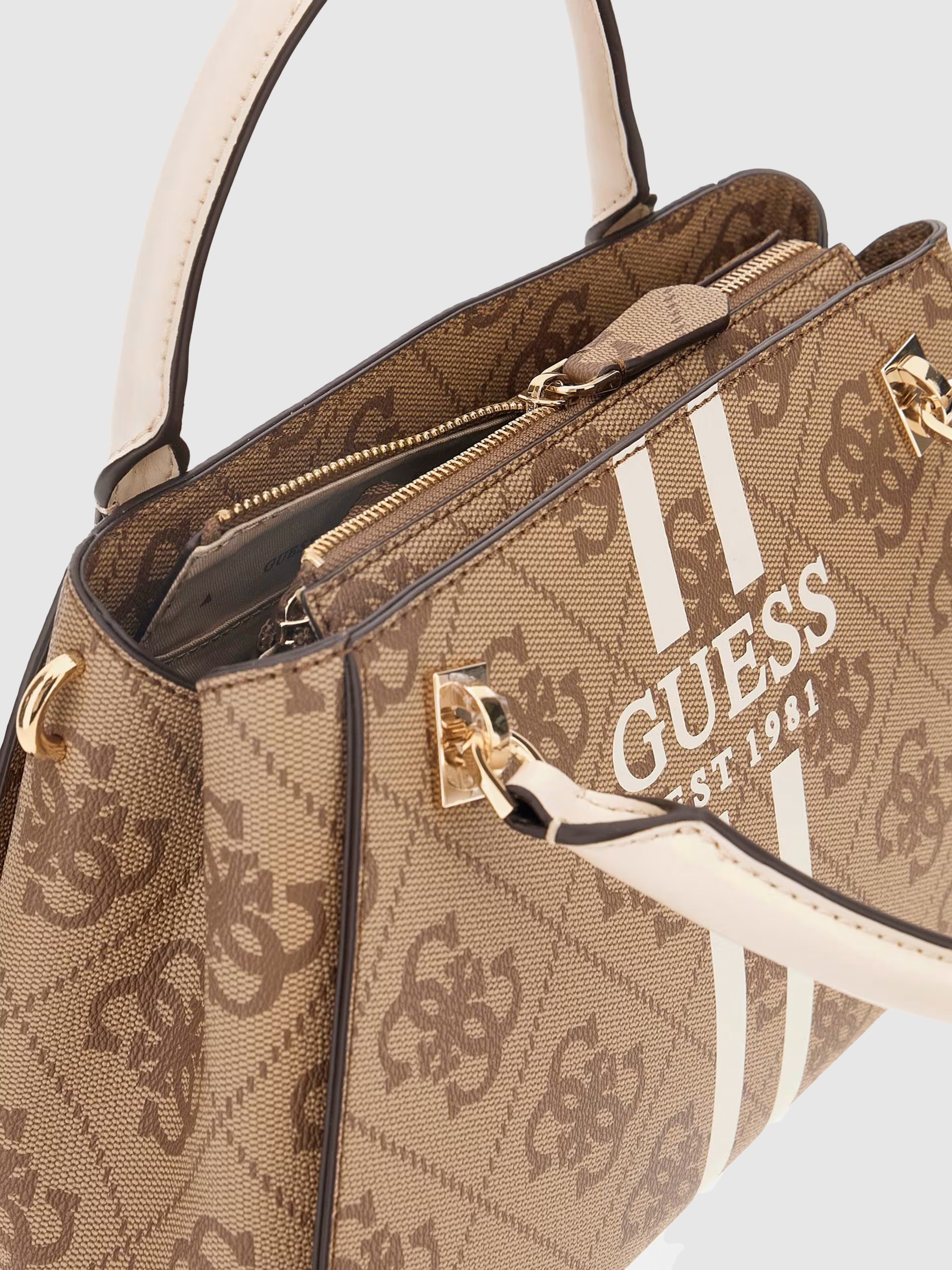 Handbag Woman Beige Guess