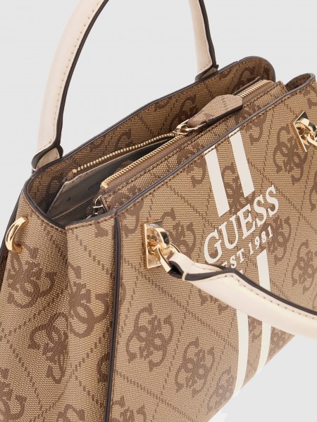 Handbag Woman Beige Guess