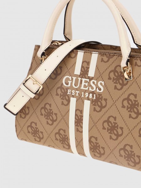 Handbag Woman Beige Guess