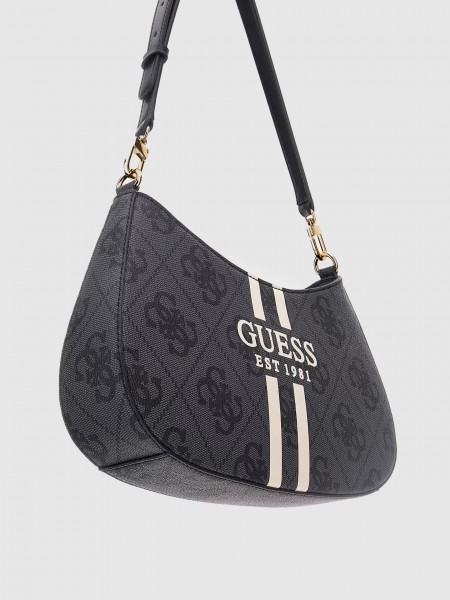 Bolsos de Hombro Mujer Negro Guess Bolsos de Hombro Mujer Negro Guess