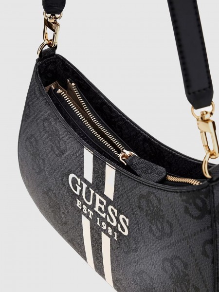 Bolsos de Hombro Mujer Negro Guess Bolsos de Hombro Mujer Negro Guess