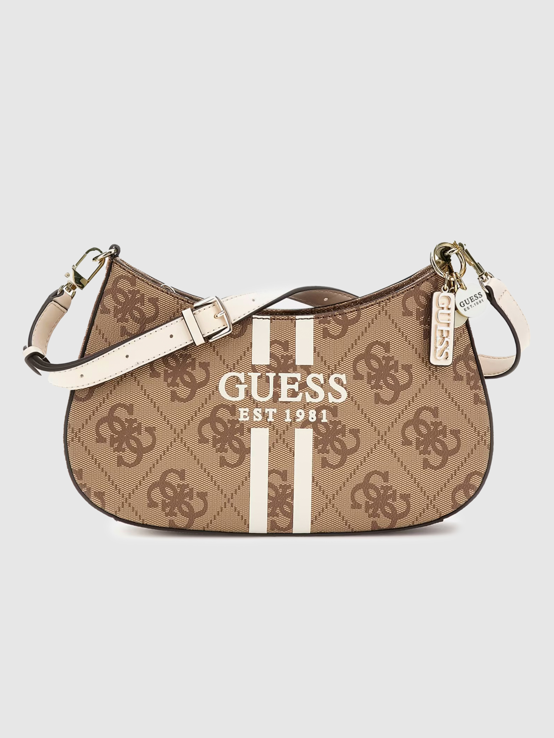 Bolsos de Hombro Mujer Beige Guess