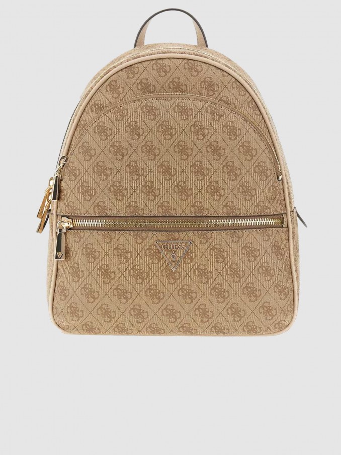 Mochila Mujer Beige Guess