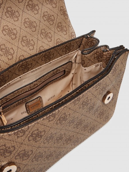 Shoulder Bags Woman Beige Guess