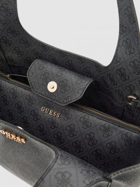 Bolsos de Mano Mujer Negro Guess Bolsos de Mano Mujer Negro Guess