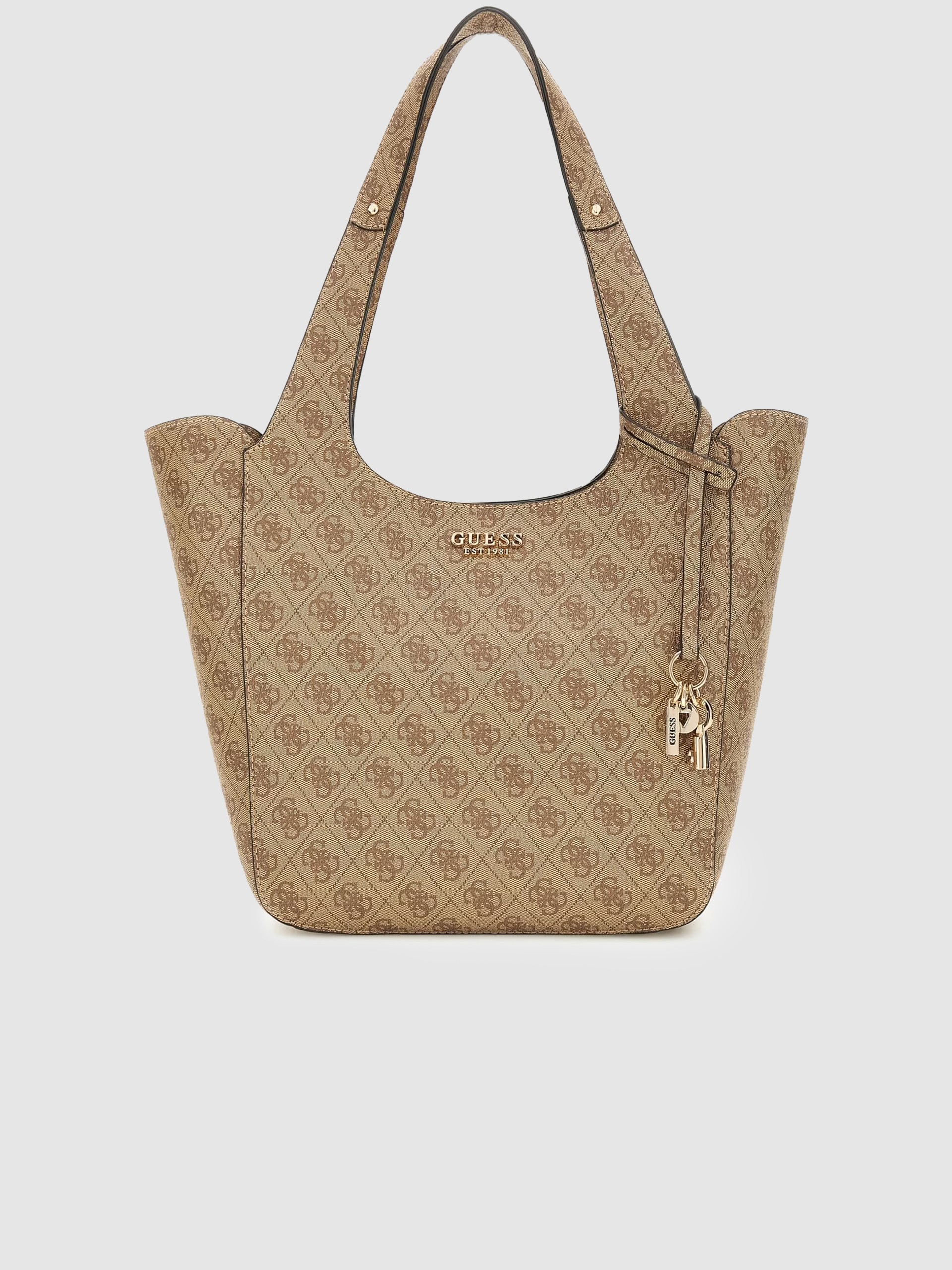 Bolsos de Mano Mujer Beige Guess