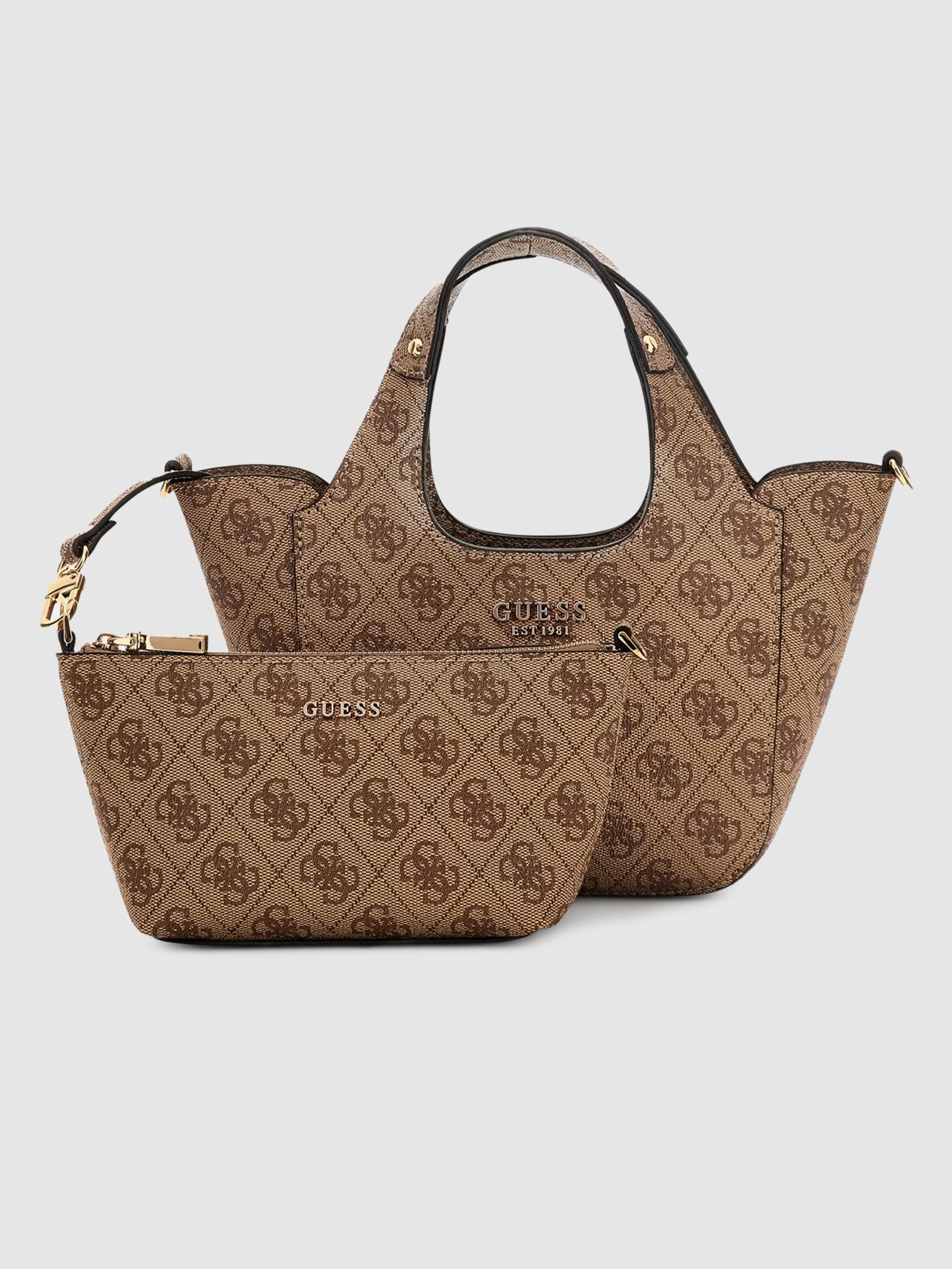 Bolsos de Mano Mujer Beige Guess