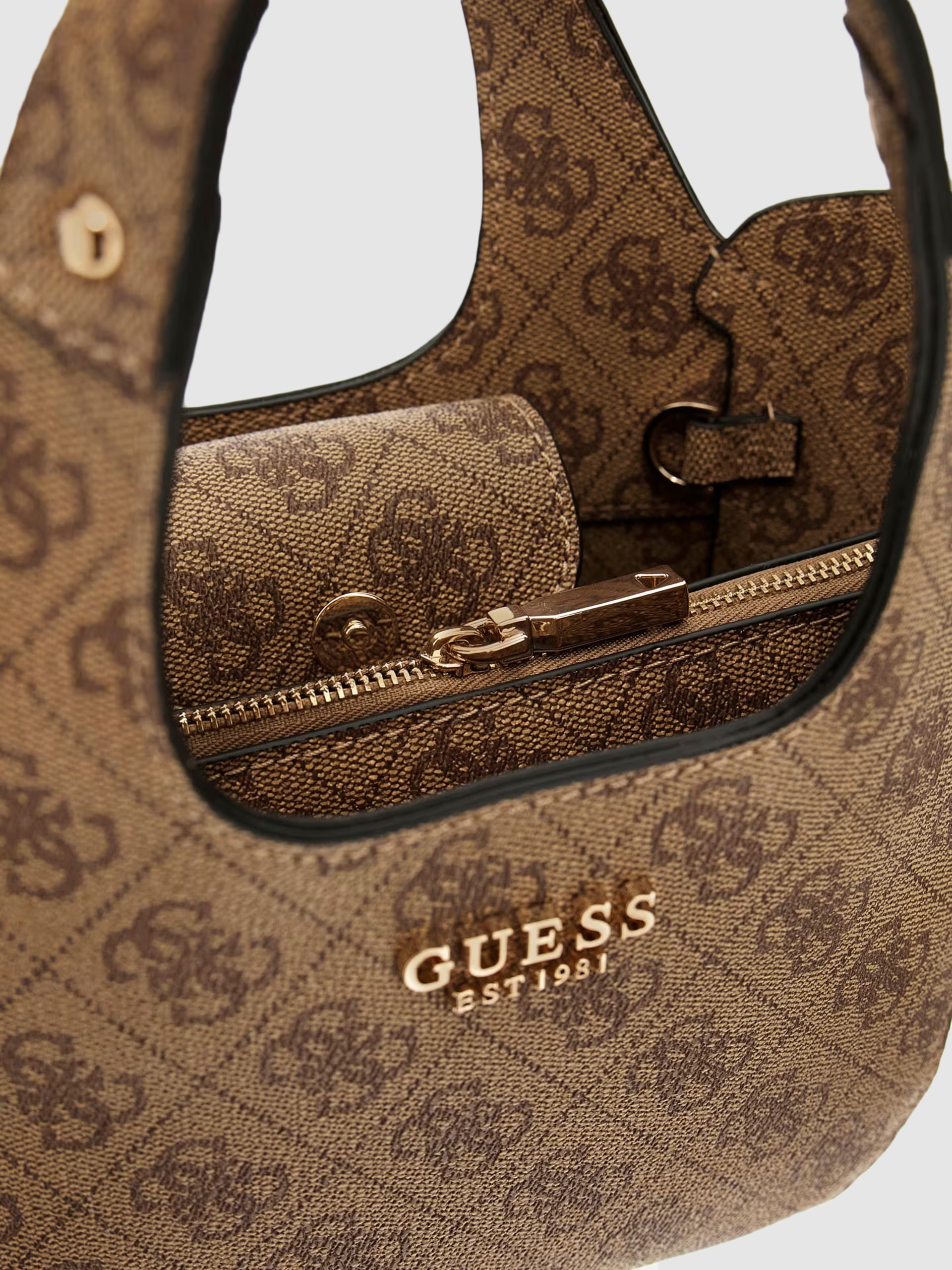 Bolsos de Mano Mujer Beige Guess