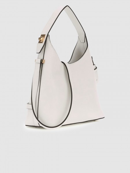 Bolsos de Hombro Mujer Crema Guess