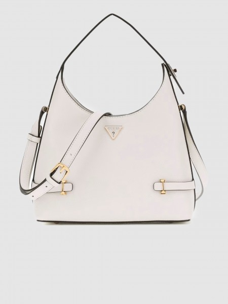 Bolsos de Hombro Mujer Crema Guess