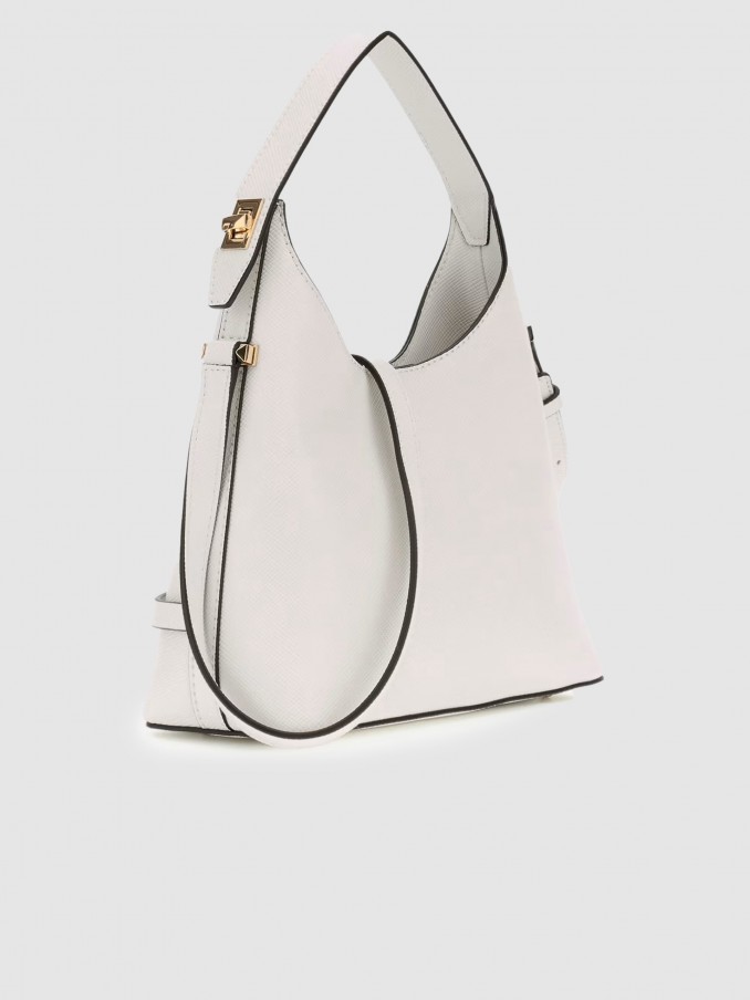Bolsos de Hombro Mujer Crema Guess
