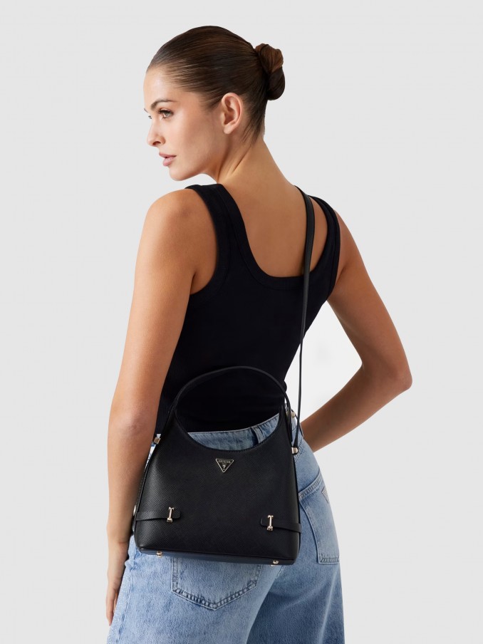 Bolsos de Hombro Mujer Negro Guess