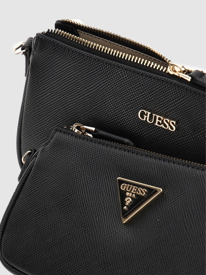 Bolsos de Hombro Mujer Negro Guess