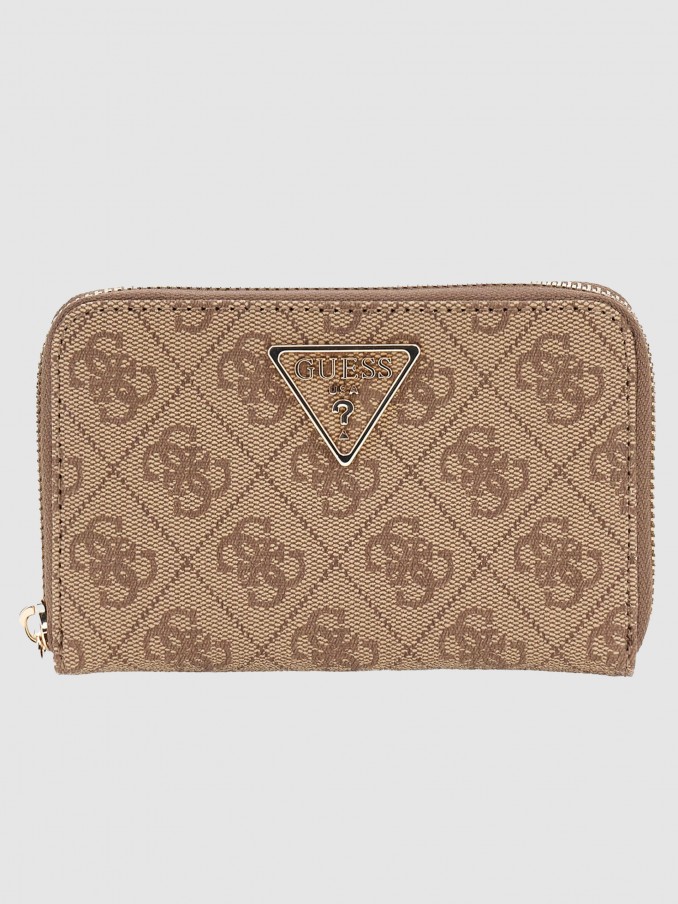 Monedero Mujer Castao Claro Guess