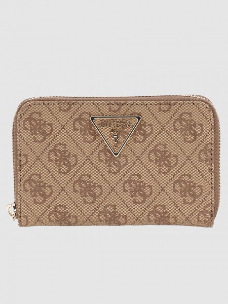 Monedero Mujer Castao Claro Guess