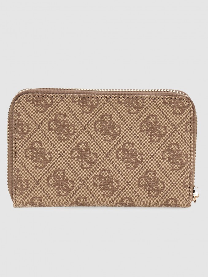 Monedero Mujer Castao Claro Guess