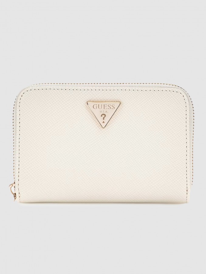 Monedero Mujer Crema Guess