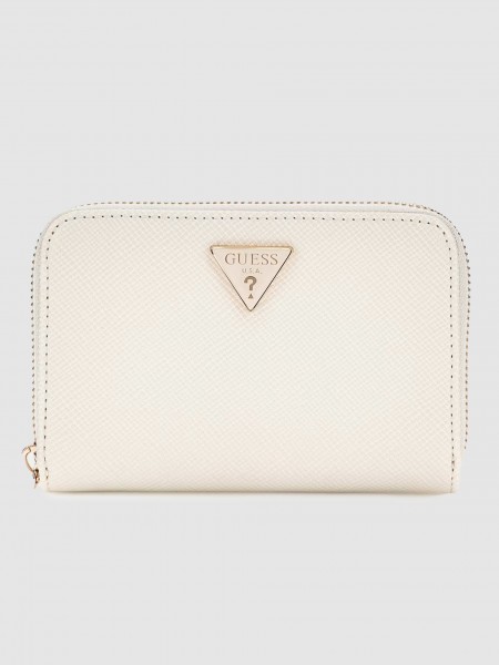 Monedero Mujer Crema Guess