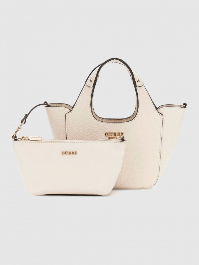 Bolsos Mujer Crema Guess