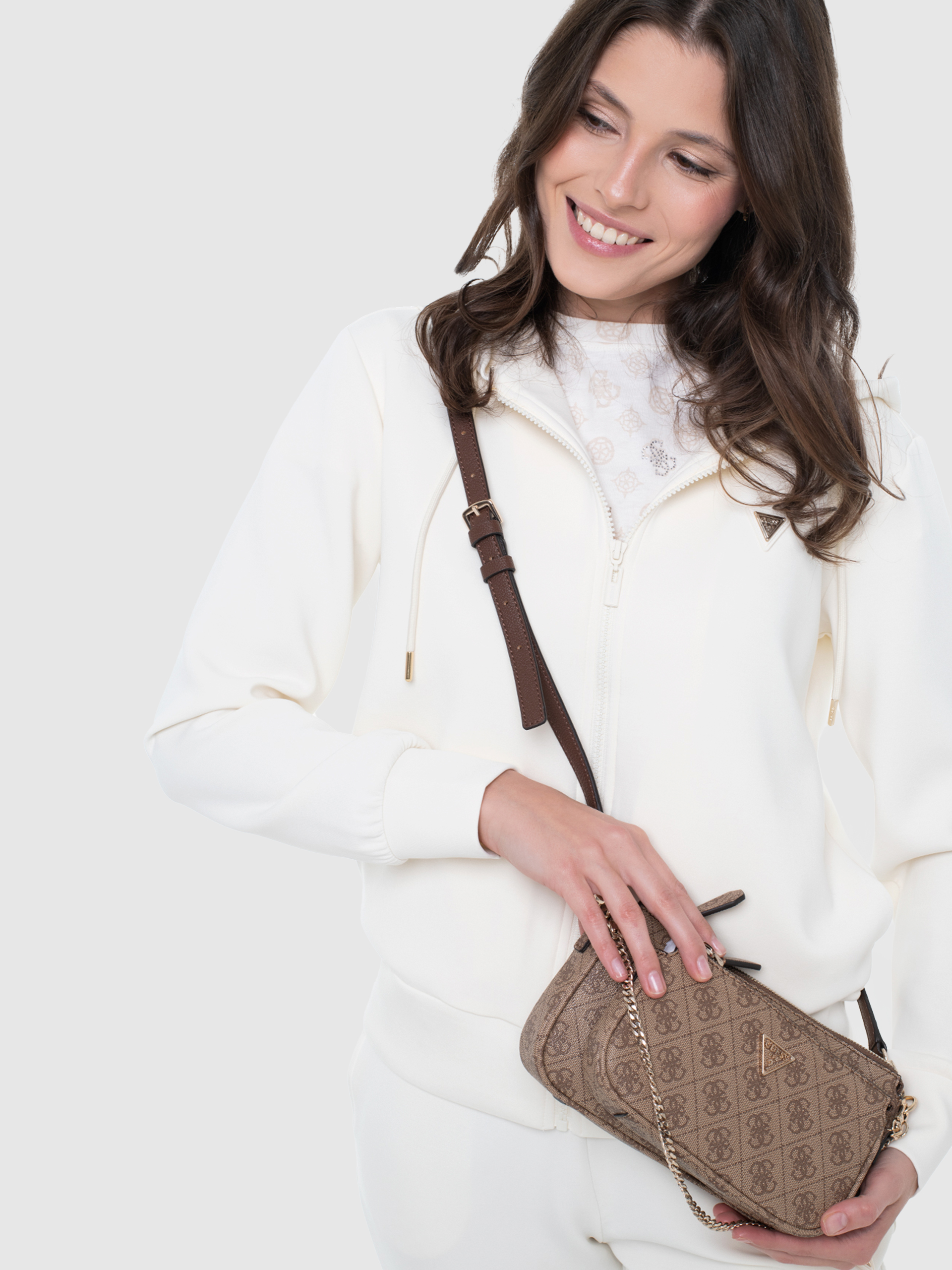 Shoulder Bags Woman Brown Guess