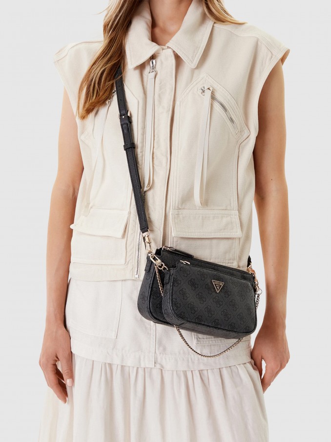 Bolsos de Hombro Mujer Negro Guess