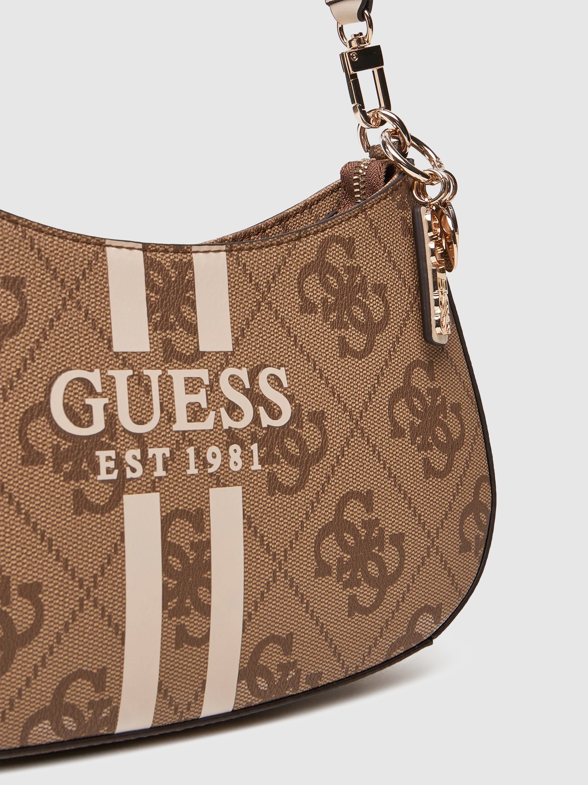 Bolsos de Hombro Mujer Beige Guess