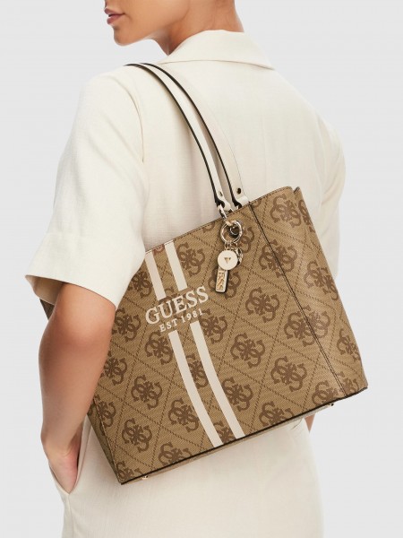 Tote Bags Woman Beige Guess