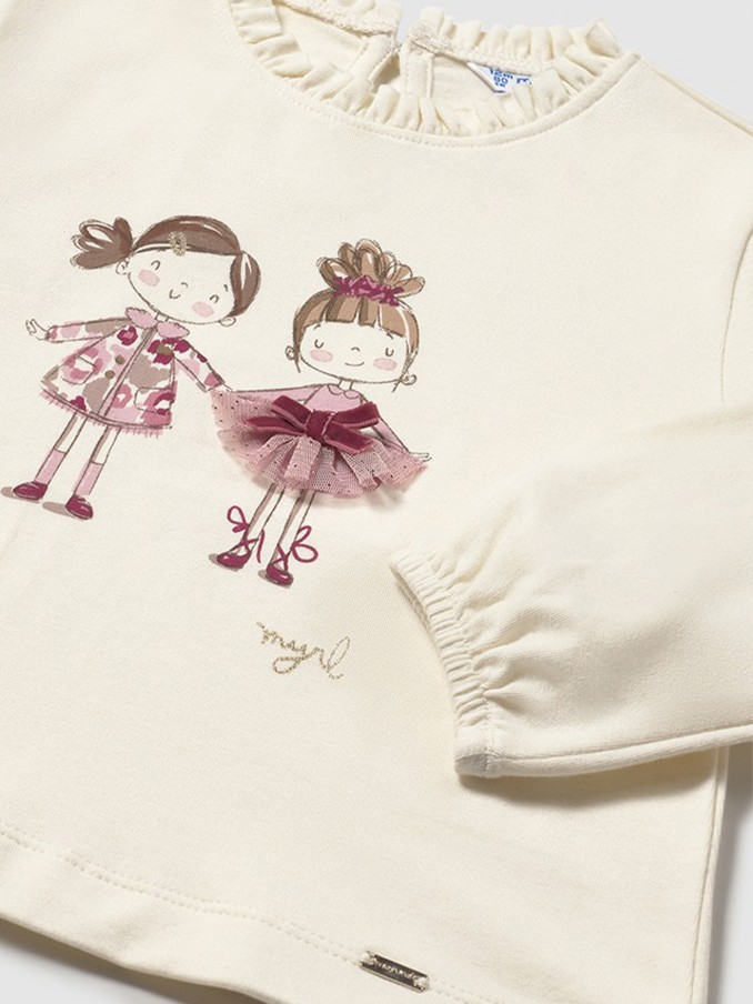 Sueter Bebe Niña Crema Mayoral