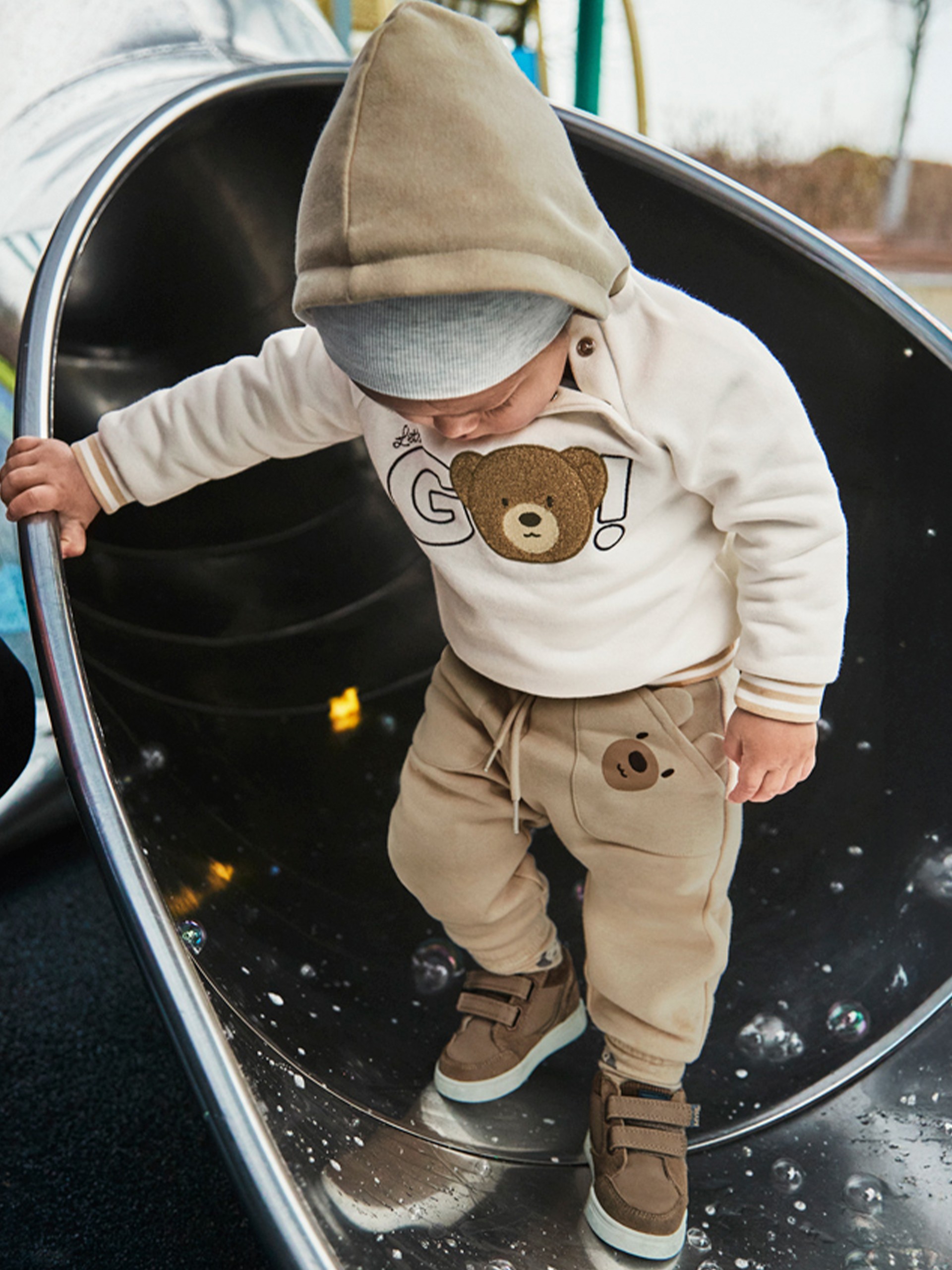 Pantalones Bebe Niño Crema Mayoral