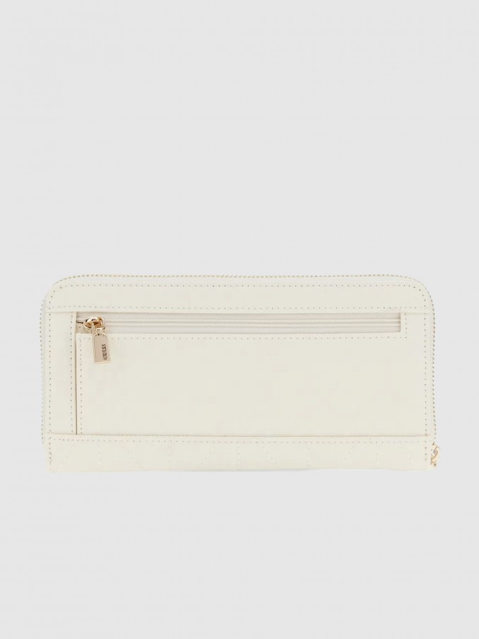 Monedero Mujer Crema Guess