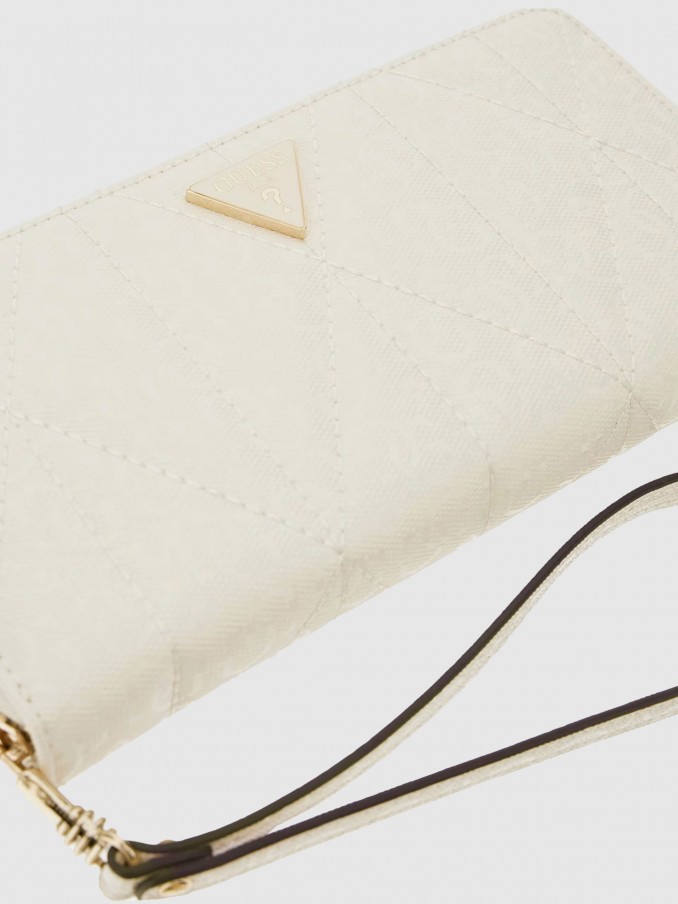 Monedero Mujer Crema Guess