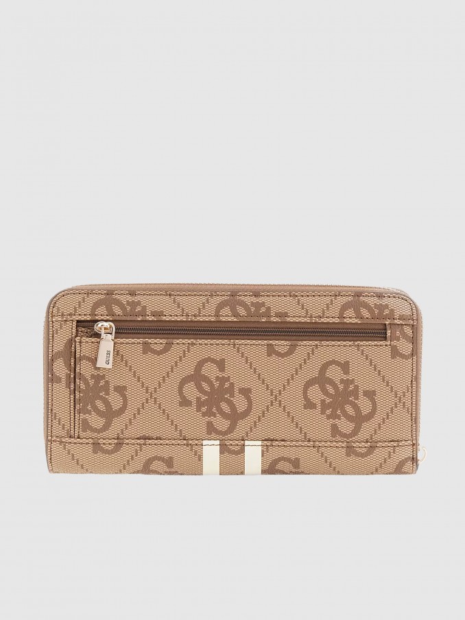 Monedero Mujer Beige Guess