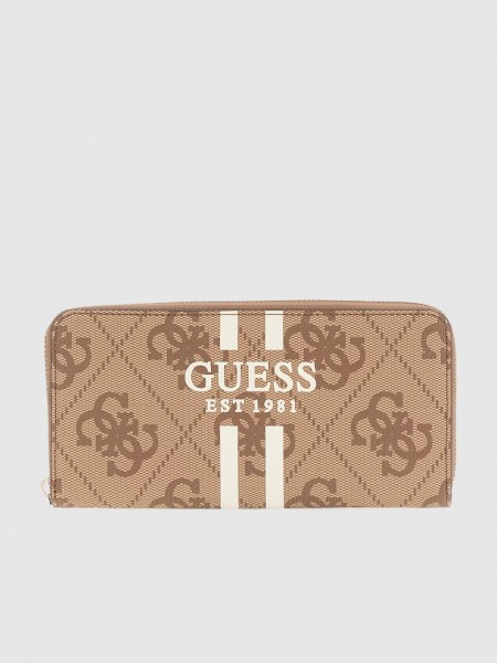 Monedero Mujer Beige Guess