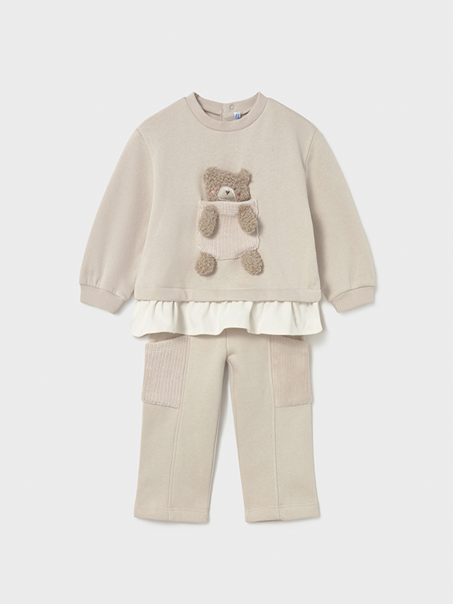 Chandal Bebe Niña Crema Mayoral