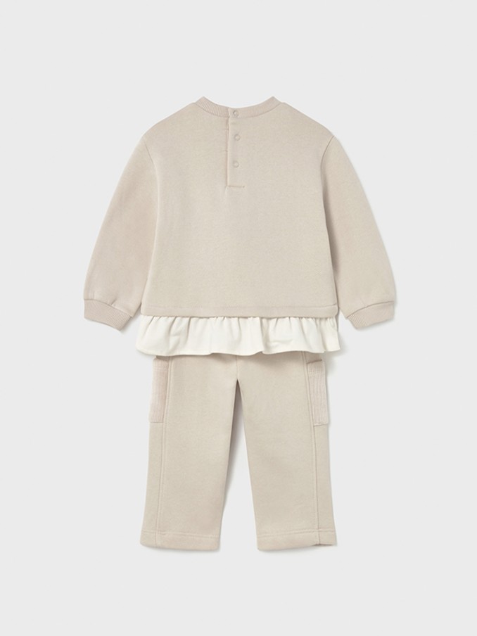 Tracksuit Baby Girl Cream Mayoral